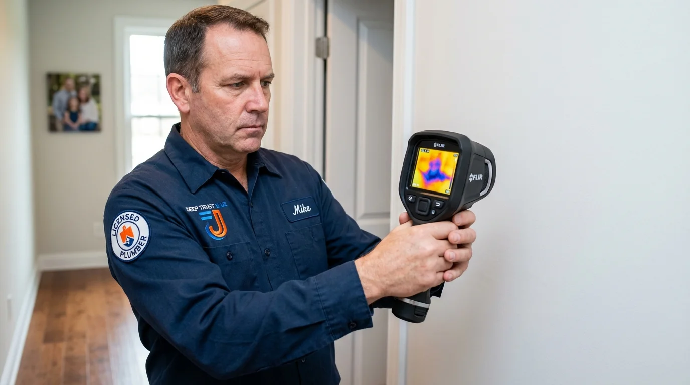 Thermal imaging leak detection by Johns Plumbing LLC in Palm Harbor